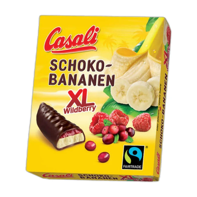 Banane Cu Ciocolata Si Fructe De Padure Casali 140g